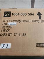 24ft 12-Light Single Filament String Lights 4boxes