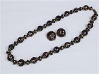 Vintage Murano Art Glass Necklace & Earrings