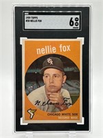 1959 Nellie Fox Topps Graded Baseball Card