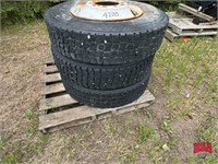 OFFSITE* 3 - 11Rx24.5 Tires w/ Rims