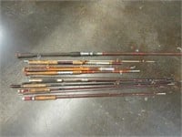 4 As Found Fly rods, trolling rod, boat rod,