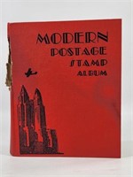 PRE 1940 STAMP ALBUM W/ US & FOREIGN STAMPS