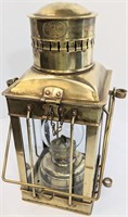 1930s "Neptune N R" Brass Ship Oil Lantern