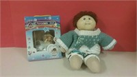 Cabbage Patch Doll & Boxed Porcelain Doll On A