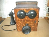 Vintage Crank Phone With Internals