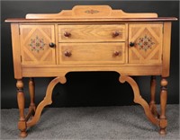 Vintage Indian Red Oak Buffet- Sheboyban Chair Co.