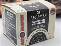 Box of Federal .22 LR Ammunition 325rds