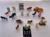 Miniature Plastic Farm Animals & Misc