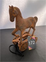Vintage Cast Iorn Horse on Wheels
