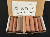 31 Rolls of U.S. Wheat Pennies