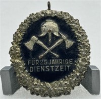 German Fireman’s Long Service Badge Medal