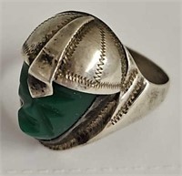 Sterling Silver "Aztec Warrior" Ring