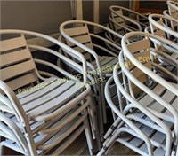 DOZEN  Chair with Arms, Silver, Lightweight