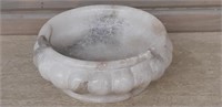 Alabaster?? Pedestal Bowl 6" diameter
