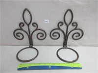 FUNKY WROUGHT METAL WALL SCONCES