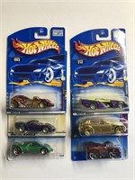 Hot Wheels Lot of 6 Cars In The Package