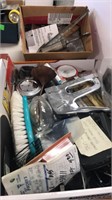 2 boxes of small tools and hardware