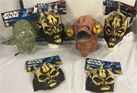 4 Adult Star War Masks & 2 Kids Star War Masks