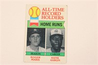 1979 Topps Roger Maris/Hank Aaron no. 413