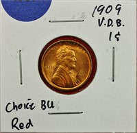 1909 V.D.B Lincoln Cent Ch. BU Red