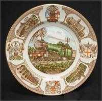 Caverswall 'Flying Scotsman' commemorative plate