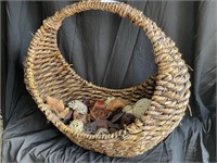 Large home accent basket 23 tall