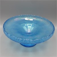 Celeste blue Stretch glass cupped stemmed