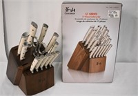 KNIFE BLOCK ONLY 13 PIECES