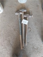 Lot of sledge hammers