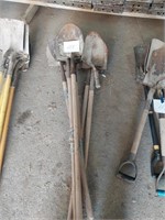 Assorted shovels