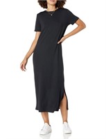 The Drop Women's Cora T-Shirt Midi Dress, Black, M