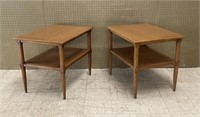 Two Vintage Mid Century End Tables