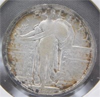 1917-D Standing Liberty Silver Quarter.