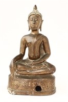 Thai Bronze Seated Buddha,