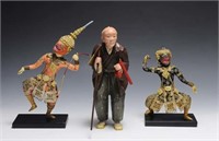 Three Carved Asian Figures