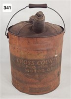Cross Country 5 Gallon Motor Oil Can