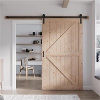 Fredbeck 48in x 84in Wood Barn Door with Kit