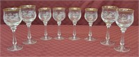 8ps Mikasa Crystal Stemware in Boxes