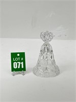 Lead Crystal Bell with Hearts