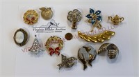 Fashion & Costume Jewelry ~ Brooches / Pins ~ 12