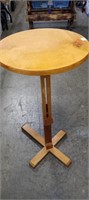 Adjustable Height Wood Table Tallest Height 30"