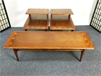 (3) 1963 Lane Acclaim Dovetail Tables