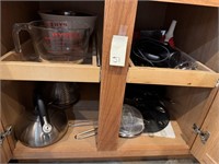 Kitchen Items in Lower Cabinet