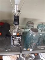 Jack Daniel's bottle lamp