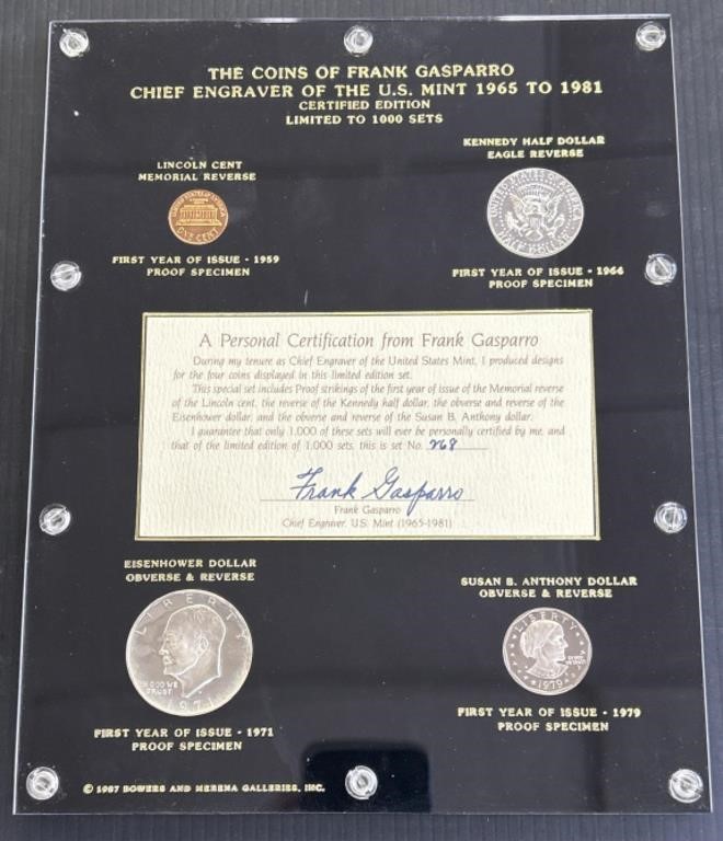 Coins of Frank Gasparro US Proof Coin Set