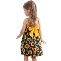 P241  Popshion Sunflower Toddler Sundress 3T
