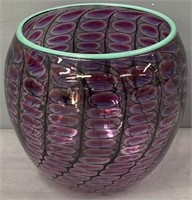 Tom Philabaum Art Glass Vase