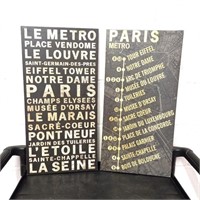 Paris on canvas set