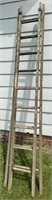 2pc Wood Extension Ladder