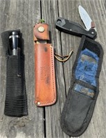 Mag Light, Knife & Sharpener